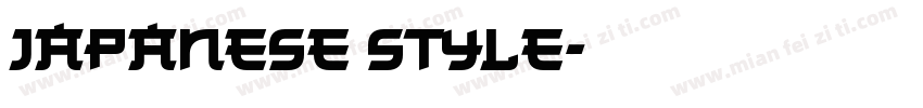 Japanese style字体转换